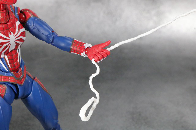 S.H.フィギュアーツ　スパイダーマン アドバンス・スーツ（Marvel's Spider-Man）　レビュー　付属品　スパイダーウェブ　射出　手持ち用