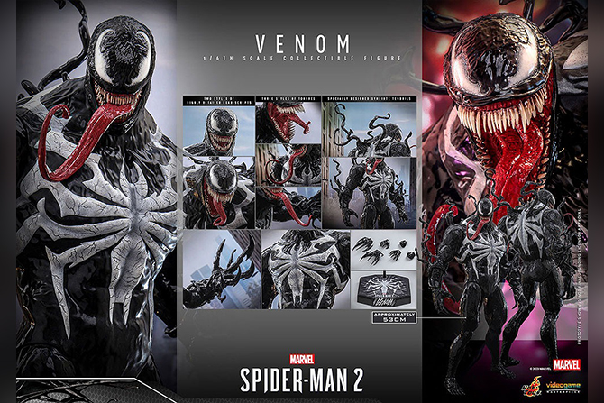 ホットトイズ新作！『Marvel’s Spider-Man2』ヴェノムが25年1月発売！約53cmの大ボリューム！